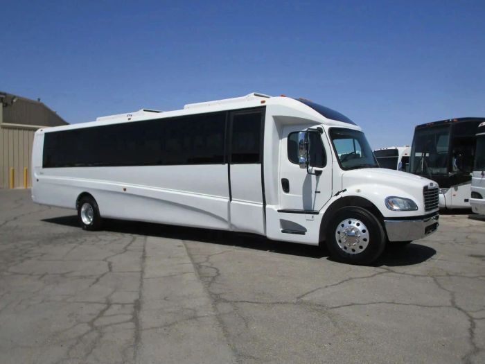 Large white party bus β Pueblo limo service